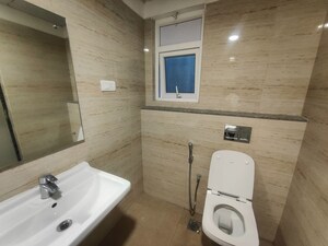 Bathroom in 3 BHK Apartment at Rajapushpa Regalia, Kokapet – for Rent