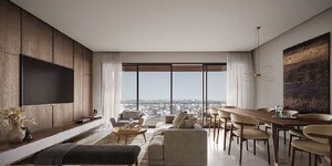 Living Room in 2 BHK Apartment at Runwal Meadows, Kanjurmarg East – for Sale