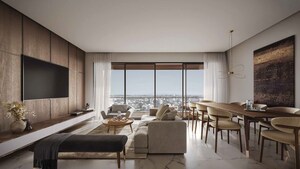 Living Room in 2 BHK Apartment at Runwal Meadows, Kanjurmarg East – for Sale
