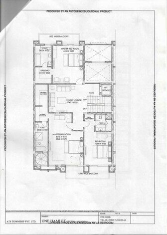 4 BHK + Servant Room 7500 Sq.Ft. Villa in ATS One Hamlet