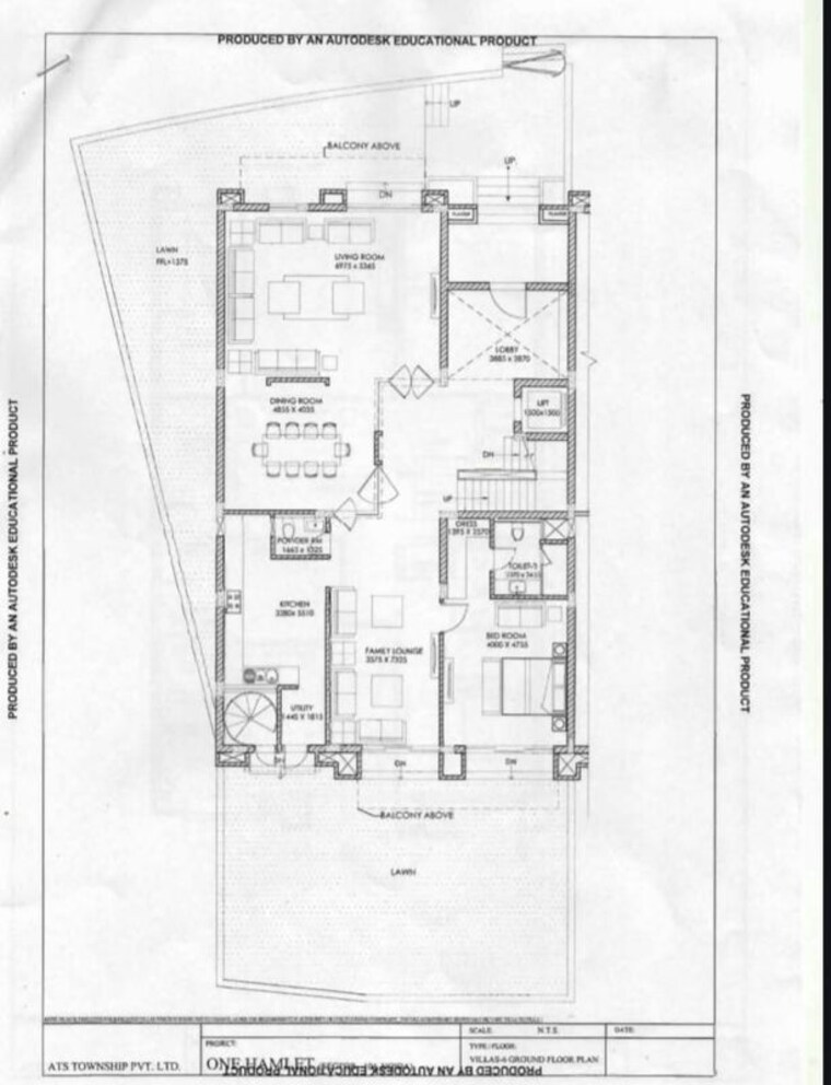 Floor Plan, ats-one-hamlet 4 Bedroom 7500 Sq.Ft. Villa In Sector 104 Noida 10635145