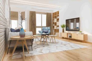 Living Room in 1 BHK Apartment at Runwal Timeless, Wadala East – for Sale