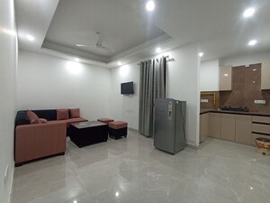 Living Room in 1 BHK Apartment at Freedom Fighters Enclave – for Rent