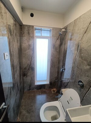 Bathroom in 1 BHK Apartment at Blumen Apartments, Vikhroli West – for Sale