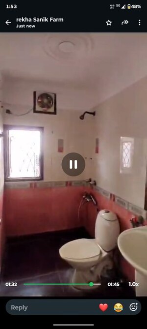 Bathroom in 3 BHK Builder Floor at Nehru Enclave – for Sale