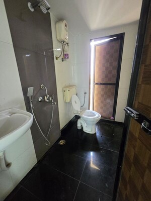 Bathroom in 3 BHK Apartment at Gajra Bhoomi Oscar, Ghansoli – for Rent