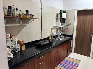 Kitchen in 2 BHK Apartment at Raheja Brooke Ville, Mahim West – for Rent