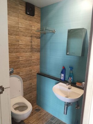 Bathroom in 1 BHK Apartment at Lodha Quality Home Tower 2, Majiwada – for Rent