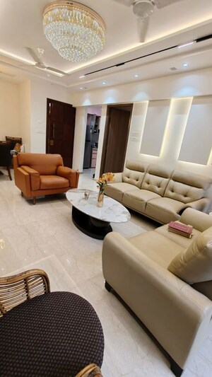 Living Room in 3 BHK Apartment at Amrut Meraki, Shivaji Park – for Rent