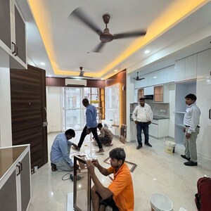Team Area in 2.5 BHK Apartment at Smart World Gems, Sector 89 – for Rent
