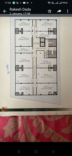 Floor Plan in  Office Space in IT/SEZ at Sadhana Vijay ORC, Viraj Khand – for Sale