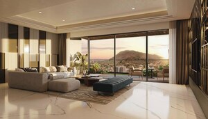 Living Room in 3 BHK Apartment at Godrej Sky Terraces, Chembur – for Sale