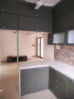 Kitchen in 2 BHK Apartment at Godrej Emerald, Ghodbunder Road – for Rent