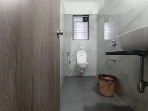 Bathroom in 3 BHK Apartment at Godrej Emerald, Ghodbunder Road – for Rent