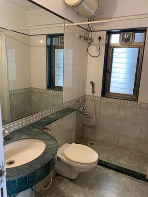 Bathroom in 2 BHK Apartment at Raheja Sherwood, Goregaon East – for Rent