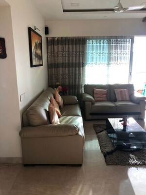 Living Room in 4 BHK Apartment at DB Woods, Goregaon East – for Rent