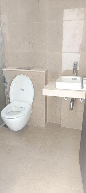 Bathroom in 3 BHK Apartment at Oberoi Sky City, Borivali East – for Rent