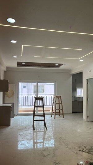 Living Room in 3 BHK Apartment at Fortune Green Homes Sapphire, Tellapur – for Rent