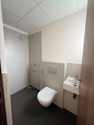 Bathroom in 3 BHK Apartment at Piramal Vaikunth A Class Homes, Balkum Pada – for Rent