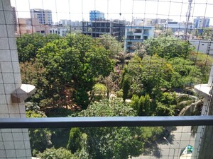 Balcony in 3 BHK Apartment at Bharat Park Vistas, Andheri West – for Rent