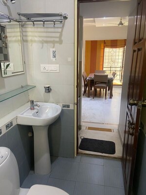 Bathroom in 2 BHK Apartment at Queens Road – for Rent