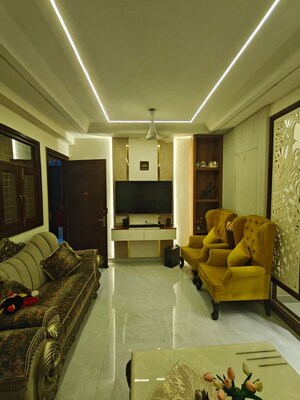 Living Room in 4 BHK Builder Floor at Rajendra Nagar – for Sale