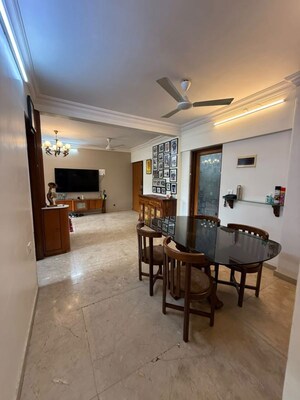 Living Room in 3 BHK Apartment at Serenity Tower, Andheri West – for Rent