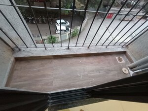 Balcony in 1 BHK Apartment at Dosti Desire Joy, Brahmand – for Rent