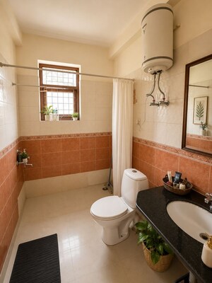 Bathroom in 3 BHK Apartment at SS The Palladians, Sector 47 – for Rent