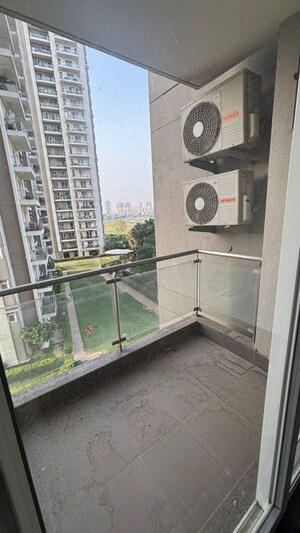 Balcony in 3 BHK Apartment at Microtek Greenburg, Sector 86 – for Rent