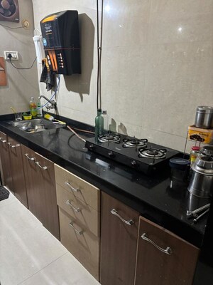 Kitchen in 1 BHK Apartment at Shree Shaswat Phase II, Mira Road – for Rent
