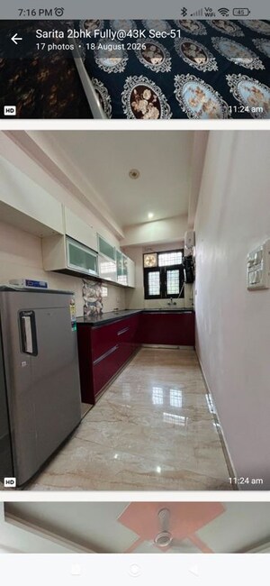 Kitchen in 2 BHK Builder Floor at Sector 51 – for Rent