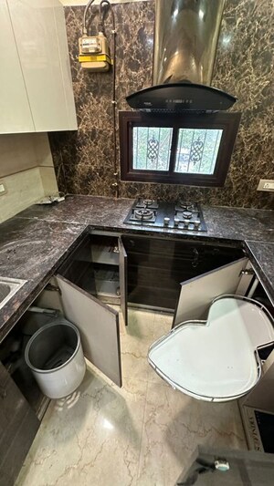 Kitchen in 3 BHK Builder Floor at East Of Kailash – for Rent