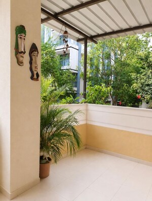 Balcony in 2 BHK Apartment at Raichandani Megha Terrace CHS, Aundh – for Rent