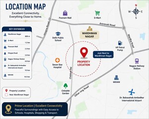 2 BHK Apartment – Map Location View at Kalmana - for Sale