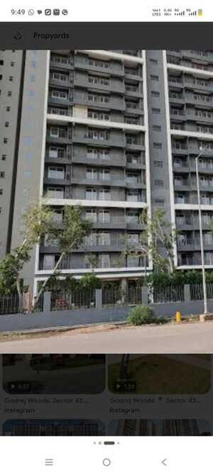 4 BHK Apartment – Exterior View View at Godrej Woods, Sector 43 - for Rent