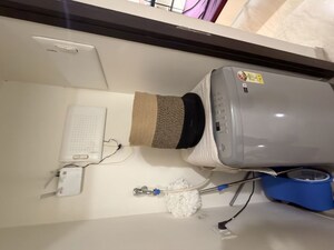 Laundry Area in 1 BHK Apartment at Lodha Crown Quality Homes, Majiwada – for Rent
