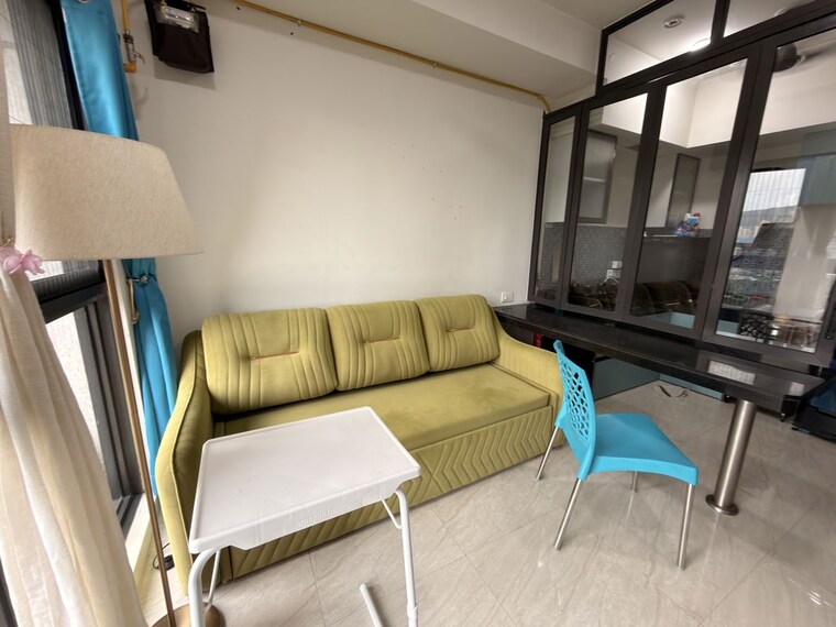 Living Room, lodha-crown-quality-homes 1 Bedroom 450 Sq.Ft. Apartment In Majiwada Thane 10636425