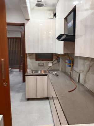 Kitchen in 2 BHK Builder Floor at Malviya Nagar – for Rent