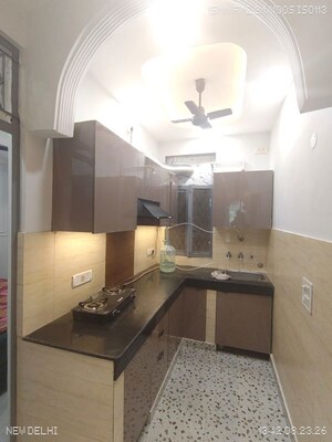 Kitchen in 2 BHK Builder Floor at Malviya Nagar – for Rent