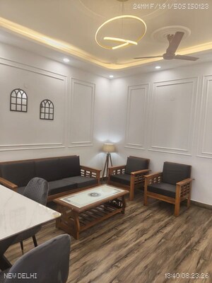 Living Room in 2 BHK Builder Floor at Malviya Nagar – for Rent