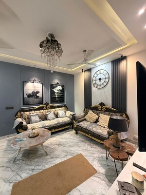 Living Room in 2 BHK Builder Floor at Malviya Nagar – for Rent