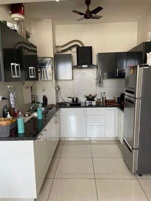 Kitchen in 2 BHK Apartment at Highland Park Chandigarh, Bhabat – for Rent