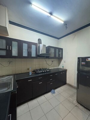 Kitchen in 2 BHK Apartment at Jaipurias Sunrise Greens Zirakpur, Vip Road – for Rent
