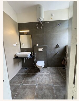 Bathroom in 4 BHK Villa at AWHO Vasanth Vihar, Bileshivale – for Rent