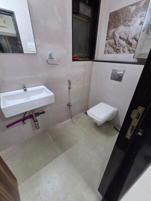 Bathroom in 3 BHK Apartment at Roop Darshan Apartments, Andheri West – for Rent