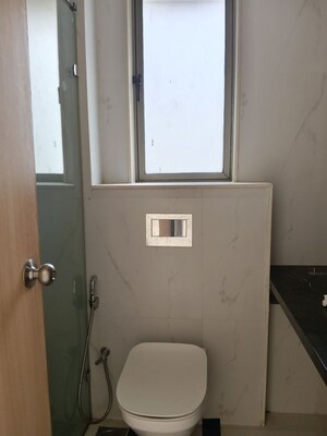 Bathroom in 2 BHK Apartment at Chandak 34 Park Estate, Goregaon West – for Rent