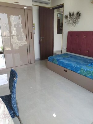 Bedroom in 2 BHK Apartment at Rustomjee Athena, Majiwada – for Rent