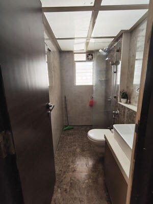 Bathroom in 2 BHK Apartment at Romell Diva, Malad West – for Rent
