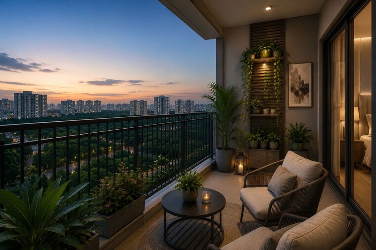 Balcony, trifecta-veranza 2 Bedroom 1200 Sq.Ft. Apartment In Kommasandra Bangalore 10636693